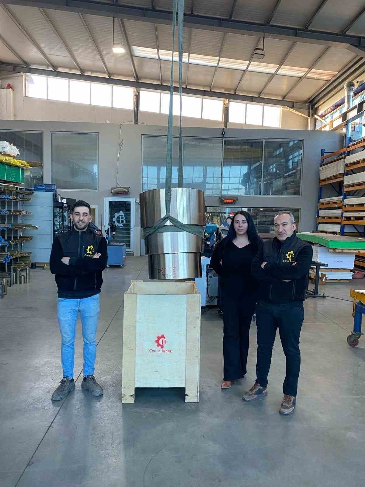 Türkiye’nin en büyük bronz dökümü Çorum’da gerçekleştirildi